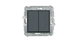 MINI Łącznik podwójny schodowy grafitowy mat 28MWP-33