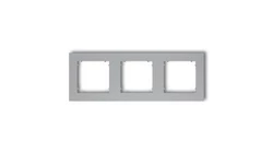 MINI Ramka potrójna srebrny metalik 7MR-3