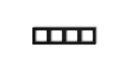MINI Ramka poczwórna czarny mat 12MR-4