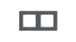 MINI Ramka podwójna grafitowy mat 28MR-2