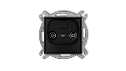 MINI Gniazdo antenowe RTV końcowe 2dB czarny mat 12MG2K