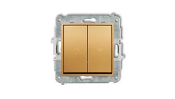 MINI Przycisk żaluzjowy złoty 29MWP-8