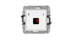 MINI Gniazdo głośnikowe pojedyncze białe MGG-1