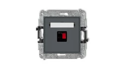 MINI Gniazdo głośnikowe pojedyncze grafitowy mat 28MGG-1-00