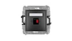 MINI Gniazdo głośnikowe pojedyncze grafitowy 11MGG-1