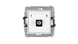 MINI Gniazdo antenowe pojedyncze TV białe MGTV-1