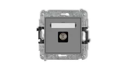 MINI Gniazdo antenowe pojedyncze TV szary mat 27MGTV-1