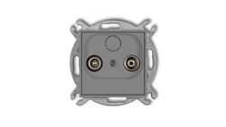 MINI Gniazdo antenowe RTV przelotowe 9dB szary mat 27MG9P