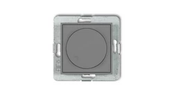 MINI Ściemniacz elektroniczny przyciskowo-obrotowy do lamp LED szary mat 27MRO-2