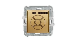 MINI Elektroniczny sterownik roletowy (przycisk strefowy) złoty 29MSR-5