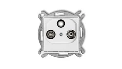 MINI Gniazdo antenowe RTV-SAT końcowe 1,5dB biały MGS