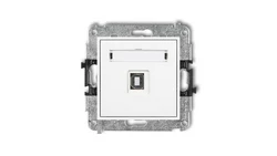 MINI Gniazdo pojedyncze USB-AB2.0 białe MGUSB-3