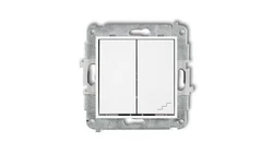 MINI Łącznik pojedynczy ze schodowym (osobne zasilanie) biały MWP-10.2