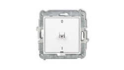 MINI Łącznik dwubiegunowy /0-1/ w stylu amerykańskim biały MWPUS-9