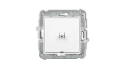 MINI Przycisk jednobiegunowy w stylu amerykańskim biały MWPUS-4.1