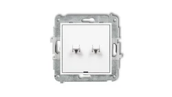 MINI Przycisk świecznikowy w stylu amerykańskim biały MWPUS-44.1