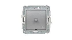 MINI Przycisk /dzwonek/ w stylu amerykańskim srebrny metalik 7MWPUS-4