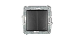 MINI Łącznik pojedynczy ze schodowym (osobne zasilanie) grafitowy 11MWP-10.2