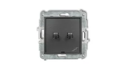 MINI Łącznik podwójny schodowy w stylu amerykańskim grafitowy 11MWPUS-33