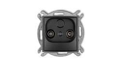 MINI Gniazdo antenowe RTV końcowe w szeregu gniazd przelotowych 6dB grafitowy 11MG6K