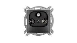 MINI Gniazdo antenowe RTV-SAT końcowe 1,5dB grafitowy 11MGS