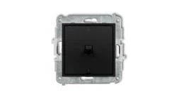 MINI Łącznik dwubiegunowy /0-1/ w stylu amerykańskim czarny mat 12MWPUS-9