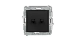 MINI Przycisk świecznikowy w stylu amerykańskim czarny mat 12MWPUS-44.1