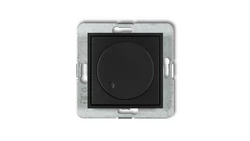 MINI Ściemniacz elektroniczny przyciskowo-obrotowy czarny mat 12MRO-1