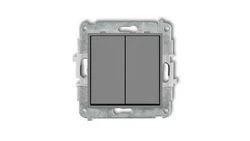 MINI Przycisk dwubiegunowy szary mat 27MWP-44.2