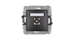 MINI Gniazdo pojedyncze BNC grafitowy 11MGBNC-1