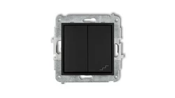 MINI Łącznik pojedynczy ze schodowym (wspólne zasilanie) czarny mat 12MWP-10.1