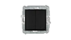 MINI Łącznik pojedynczy ze schodowym (osobne zasilanie) czarny mat 12MWP-10.2