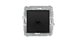 MINI Łącznik pojedynczy w stylu amerykańskim czarny mat 12MWPUS-1