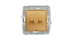 MINI Łącznik podwójny schodowy w stylu amerykańskim złoty 29MWPUS-33