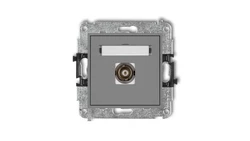 MINI Gniazdo pojedyncze BNC szary mat 27MGBNC-1