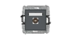 MINI Gniazdo pojedyncze BNC grafitowy mat 28MGBNC-1