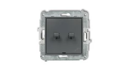 MINI Łącznik podwójny schodowy w stylu amerykańskim grafitowy mat 28MWPUS-33