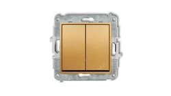MINI Łącznik pojedynczy ze schodowym (wspólne zasilanie) złoty 29MWP-10.1