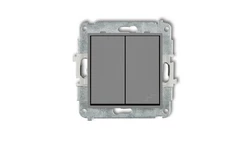 MINI Łącznik pojedynczy ze schodowym (osobne zasilanie) szary mat 27MWP-10.2