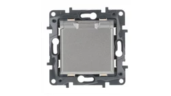 Niloe Step Gniazdo zasilające 2P+Z IP44, zaciski automatyczne, z przesłoną stalowy 863436