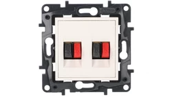 Niloe Step Gniazdo głośnikowe podwójne biały 863186