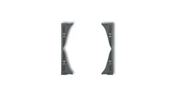 MINI Ramka pośrednia do gniazd podwójnych grafitowy mat 28MRP-2