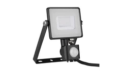 Projektor LED 30W 2400lm 3000K Dioda SAMSUNG z czujnikiem ruchu PIR Czarny IP65 460