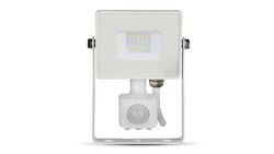 Projektor LED 10W 800lm 6400K Dioda SAMSUNG z czujnikiem ruchu PIR Biały IP65 435