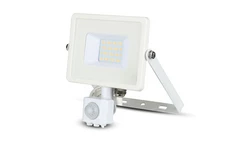 Projektor LED 20W 1600lm 6400K Dioda SAMSUNG z czujnikiem ruchu PIR Biały IP65 450