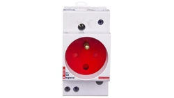 Gniazdo modułowe 2P+Z 10/16A z osłoną na szynę G382 004282