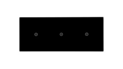 Panel dotykowy S54 Touch, 3 moduły, 1 pole dotykowe + 1 pole dotykowe + 1 pole dotykowe, zastygła lawa DSTR3111/73