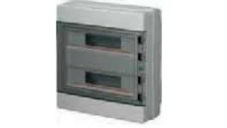 Rozdzielnica modułowa 2x18 n/t bezhalogenowa drzwi transp.IP65 szyna N+PE szara 1000V AC 1500V DC PV UV 400x400x140, EC62036E