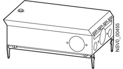 SKRZYNKA ODPŁYWOWA DO DOWOLNEJ ZABUDOWY 63A 8MM BEZ DOSTĘPU DO APARATÓW BEZ FUNKCJI ODŁĄCZNIKA BVP:262457