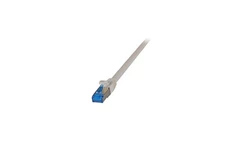 Patchcord SFTP 0,25m Cat6a Superflex szary na kablu Cat7